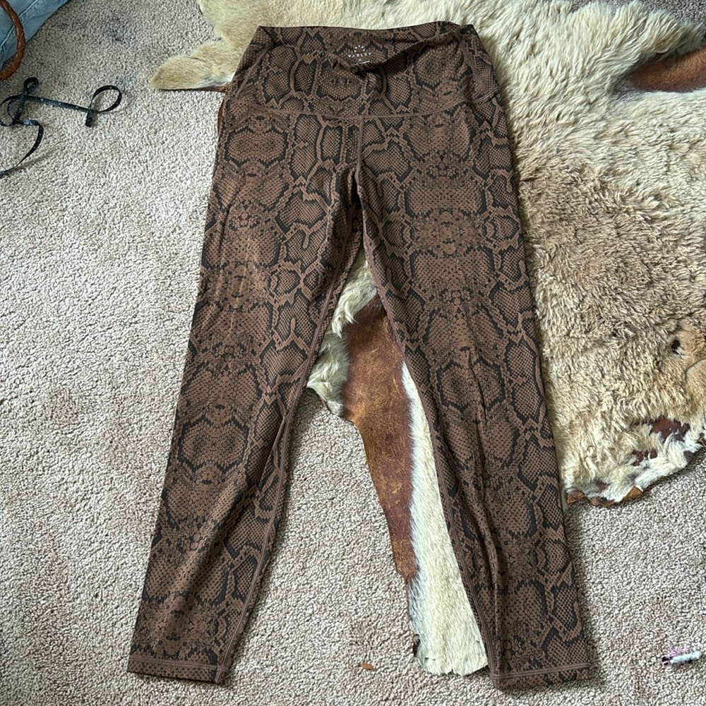 Varley snake print leggings medium